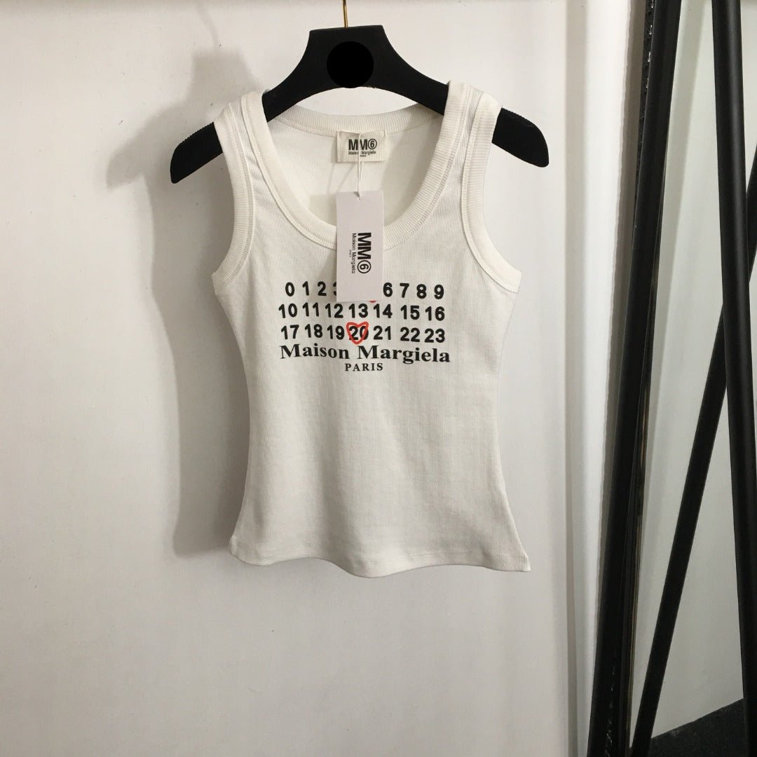 MM6 digital print sports vest