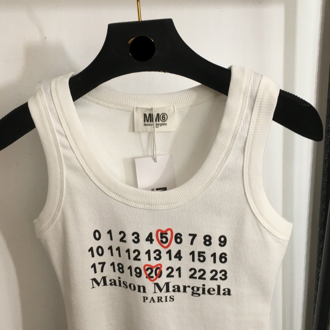 MM6 digital print sports vest