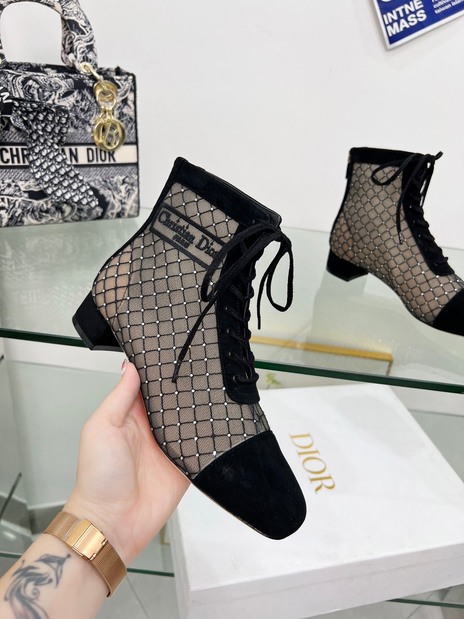 DIO* 24SS embroidered jacquard mesh boots 1:1 VIP