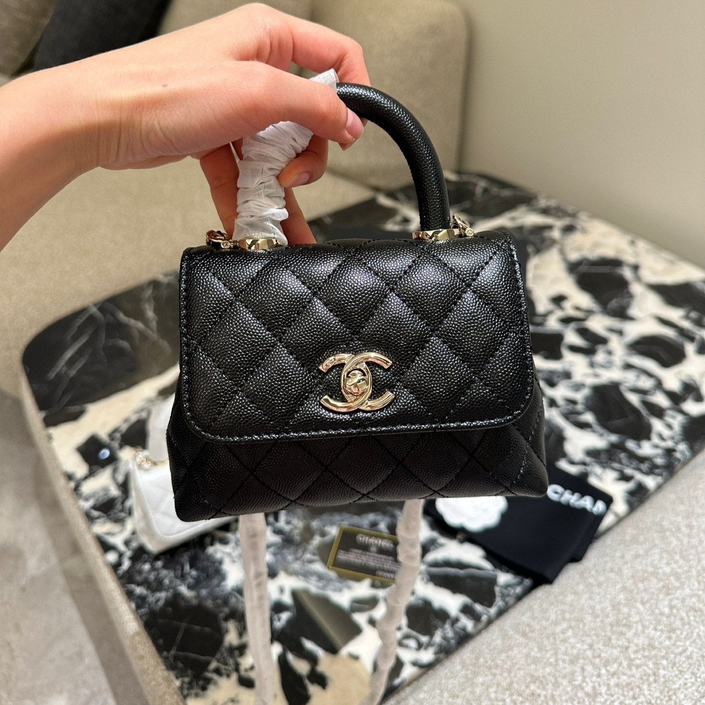 CHAN* COCO HANDIE BAG