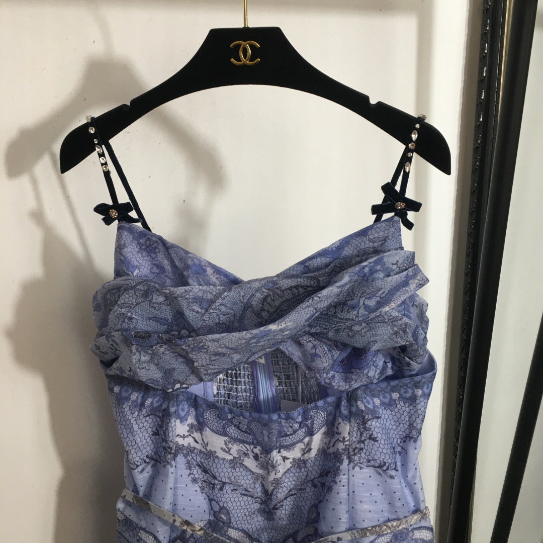 ZIMMERM* Lace Print Bow Dress