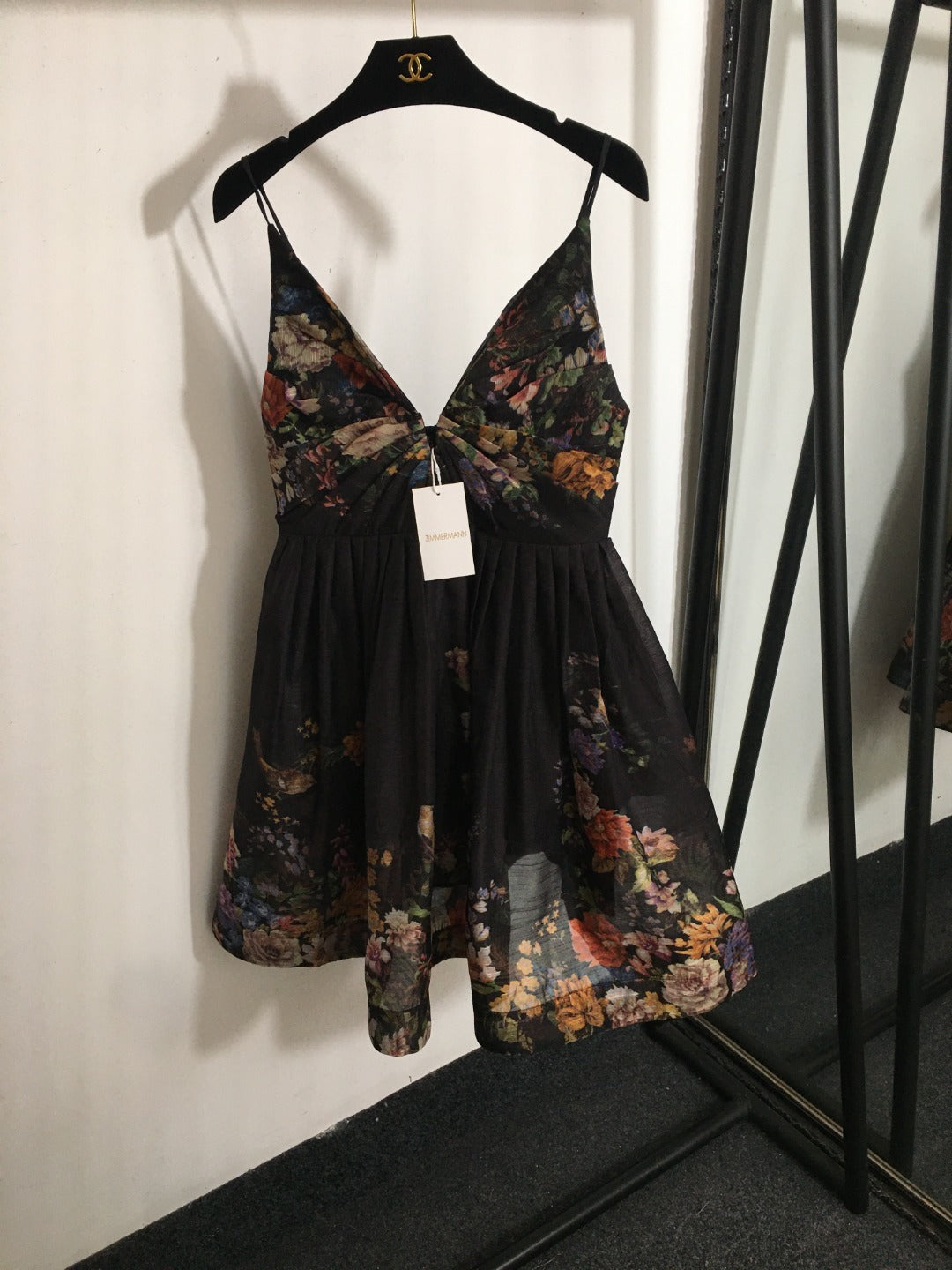 ZIMMERM* Colorful floral V-neck dress