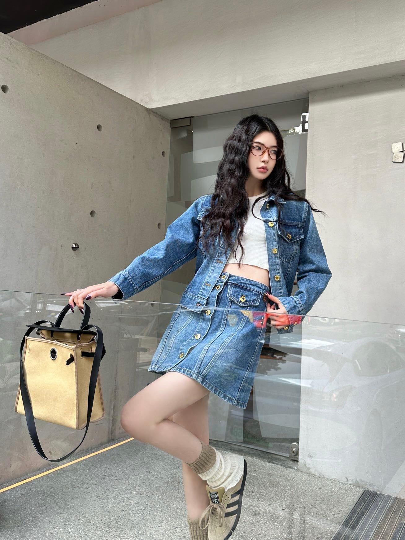 LOU* 25SS denim jacket/skirt/vest