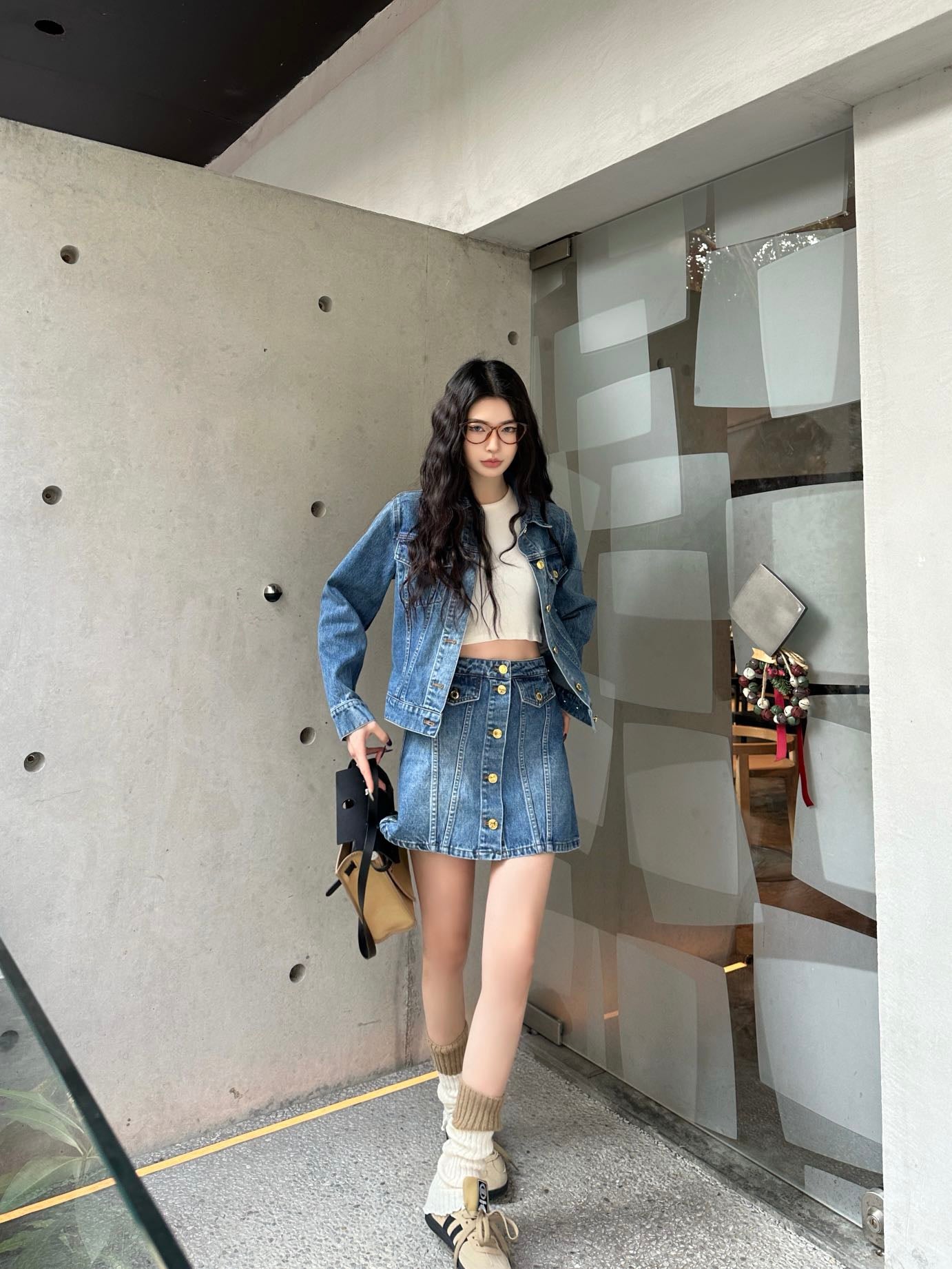 LOU* 25SS denim jacket/skirt/vest