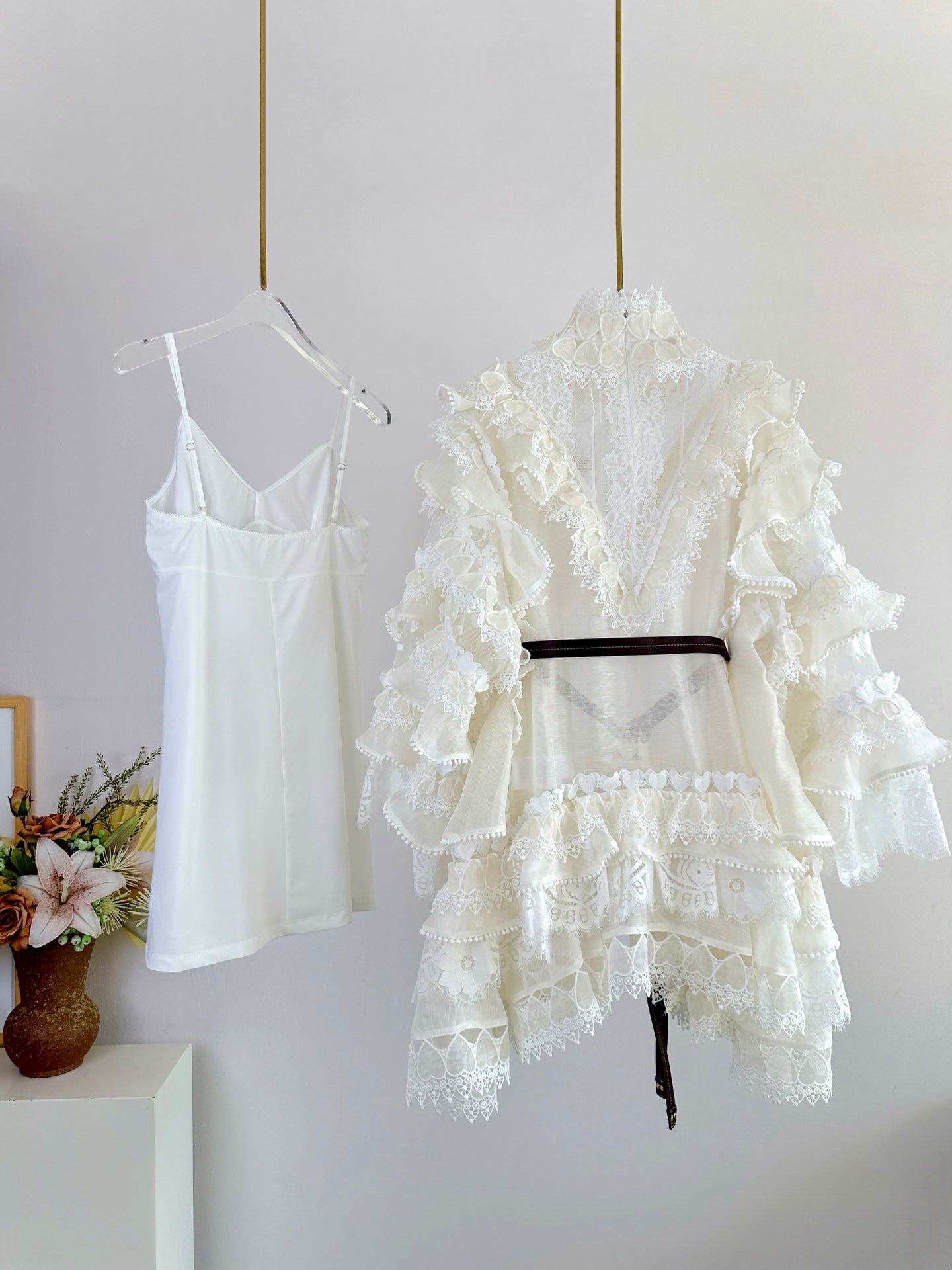 ZIMMERM* 25SS Heart-Shaped Long Sleeve Dress 1:1