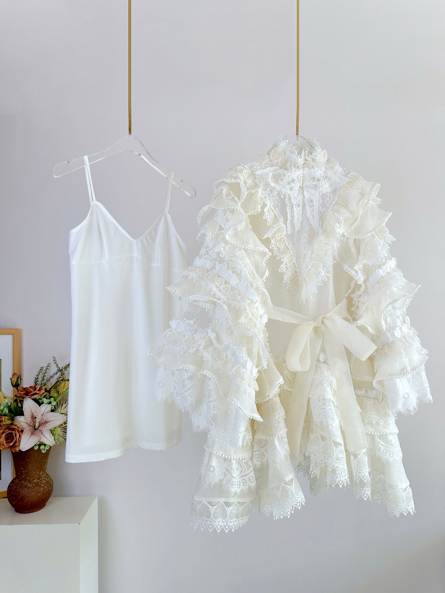 ZIMMERM* 25SS Heart-Shaped Long Sleeve Dress 1:1