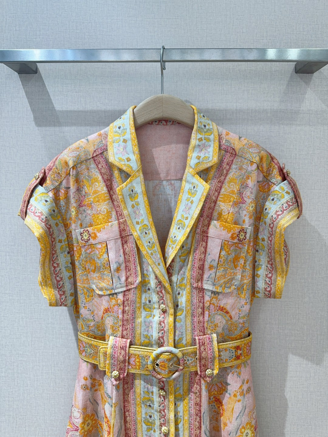 ZIMMERM* Multicolor Midi Shirt Dress