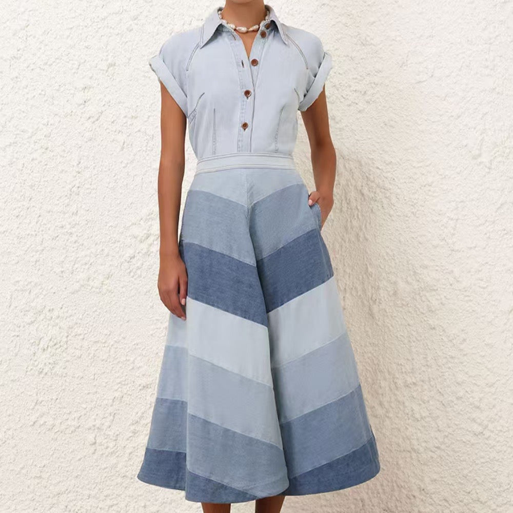 ZIMMERM* Denim Top/Skirt