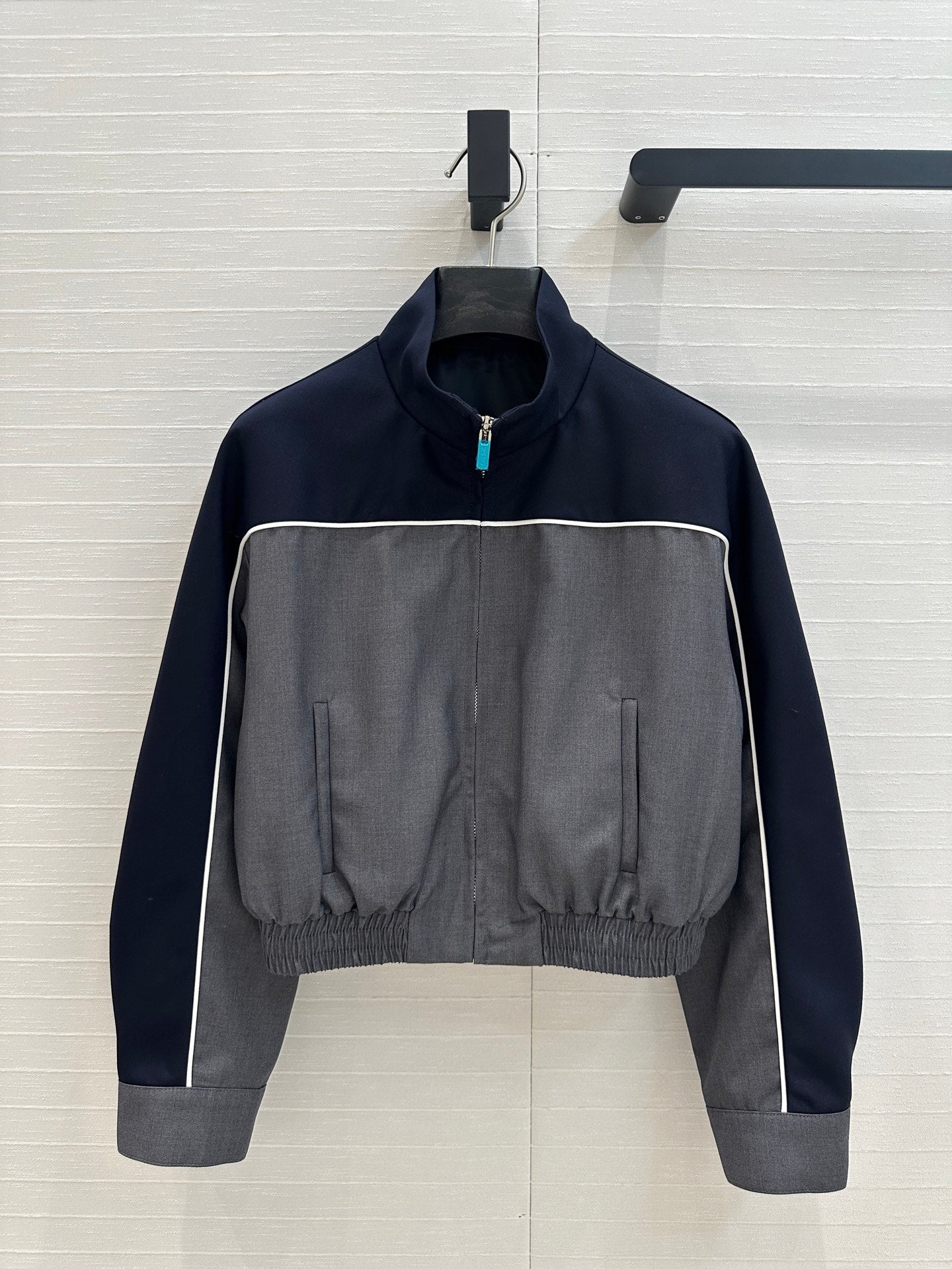 MIU* 25SS blue-gray sports suit