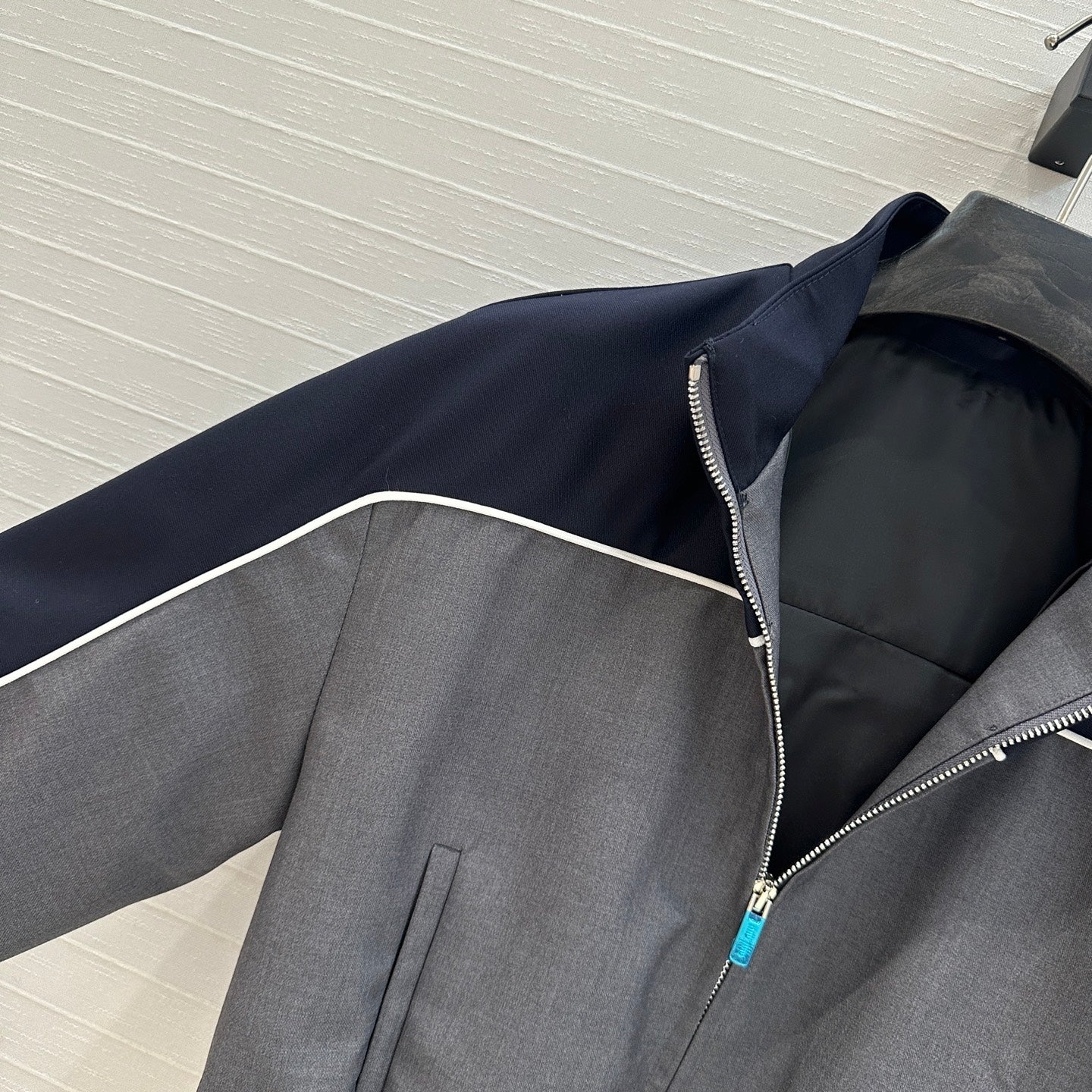 MIU* 25SS blue-gray sports suit