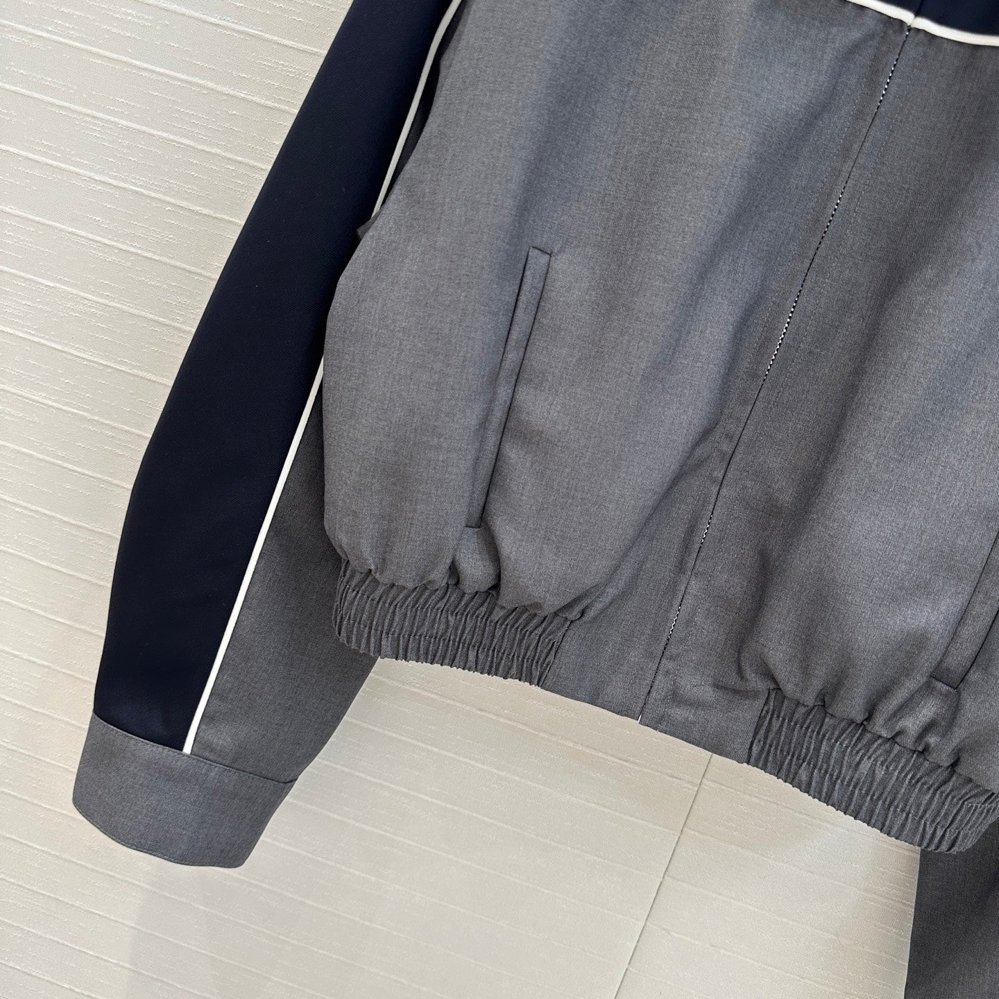 MIU* 25SS blue-gray sports suit