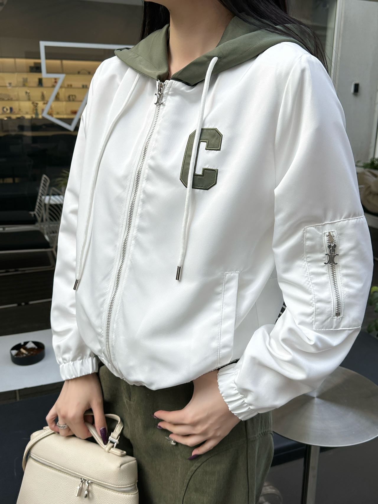 Celin*25SS contrast color short jacket