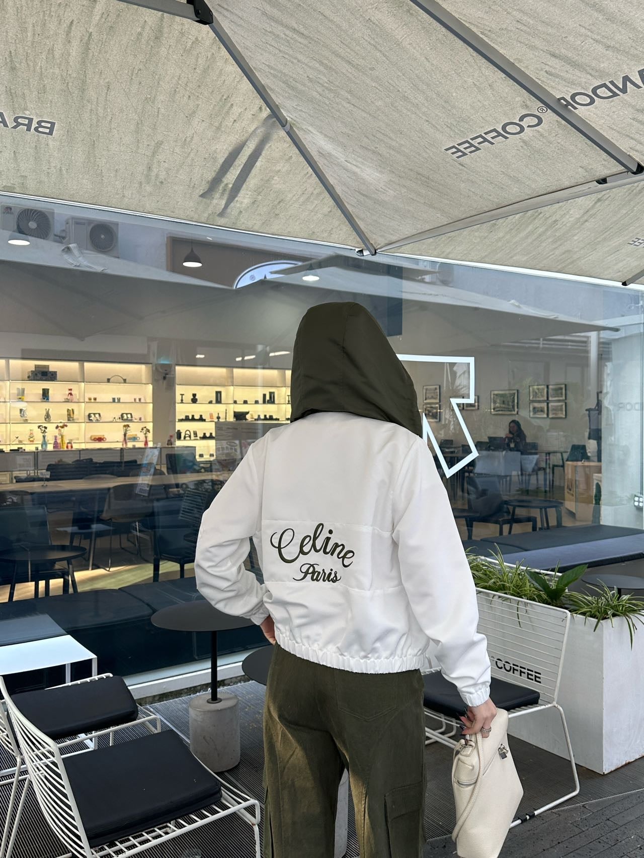 Celin*25SS contrast color short jacket