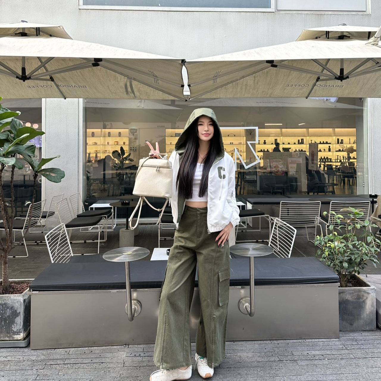 Celin*25SS contrast color short jacket