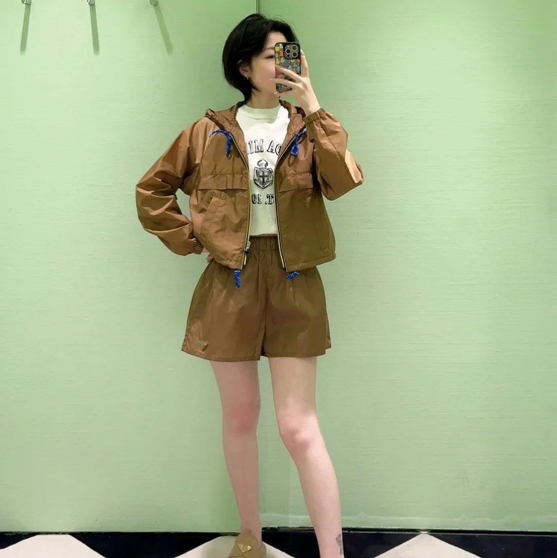 PRA* 25SS British style hooded windbreaker