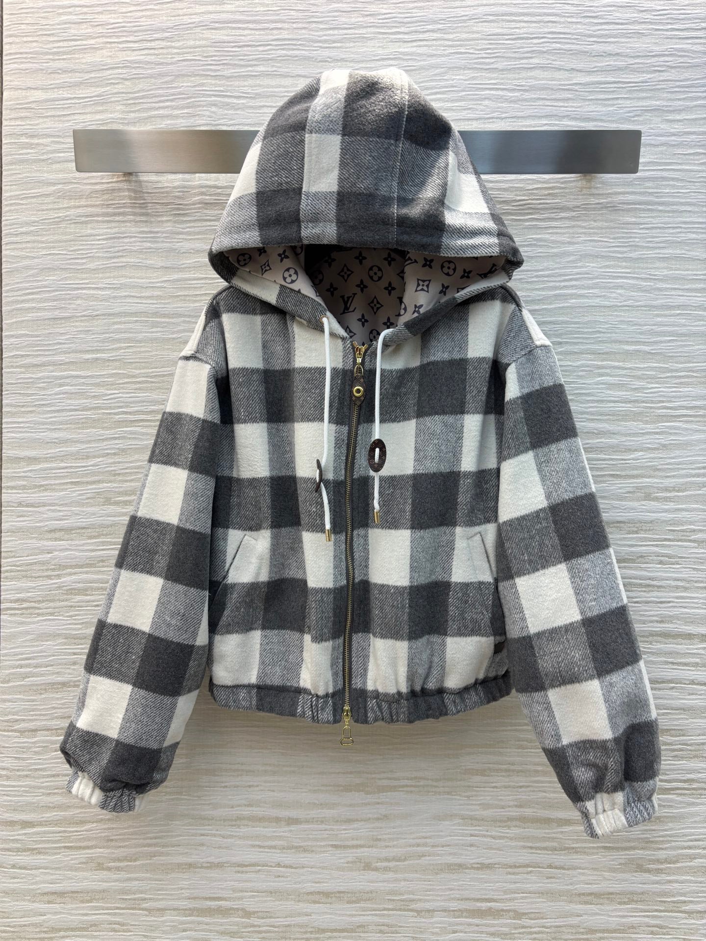 LOU* 25SS hooded loose wool coat