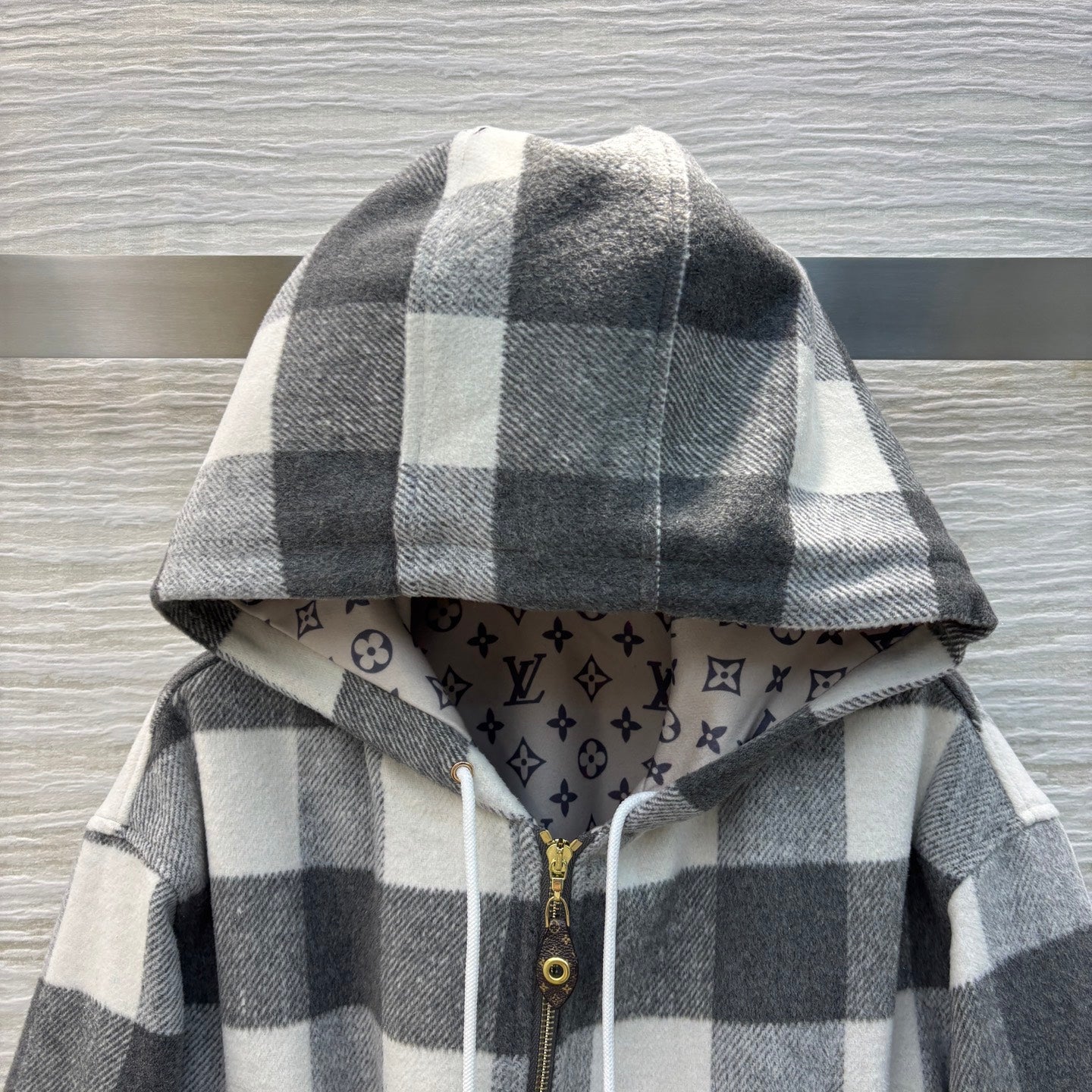 LOU* 25SS hooded loose wool coat