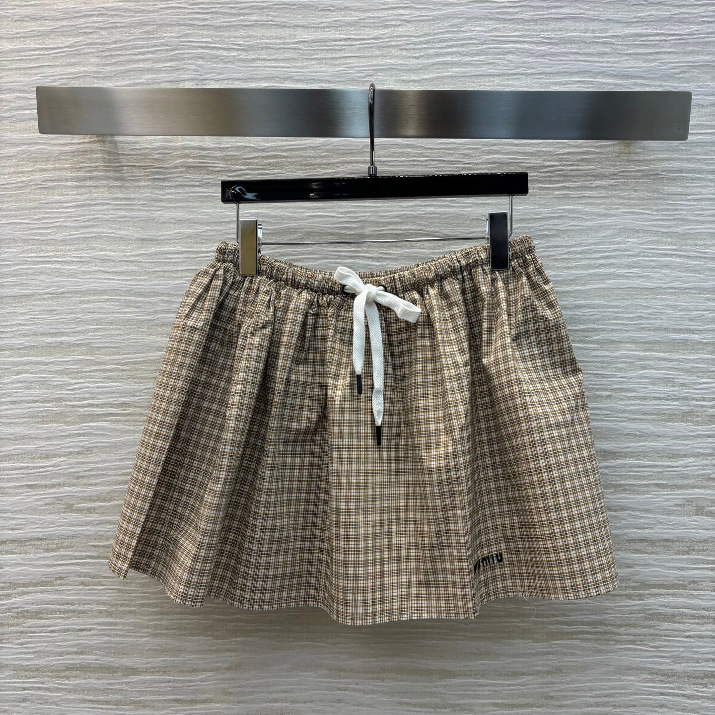 MIU* 25SS Lapel Shirt+Short Skirt