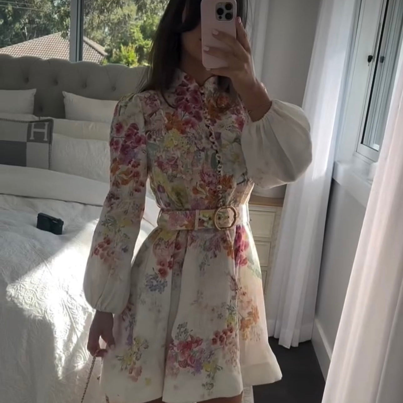 ZIMMERM* Colorful flower print dress