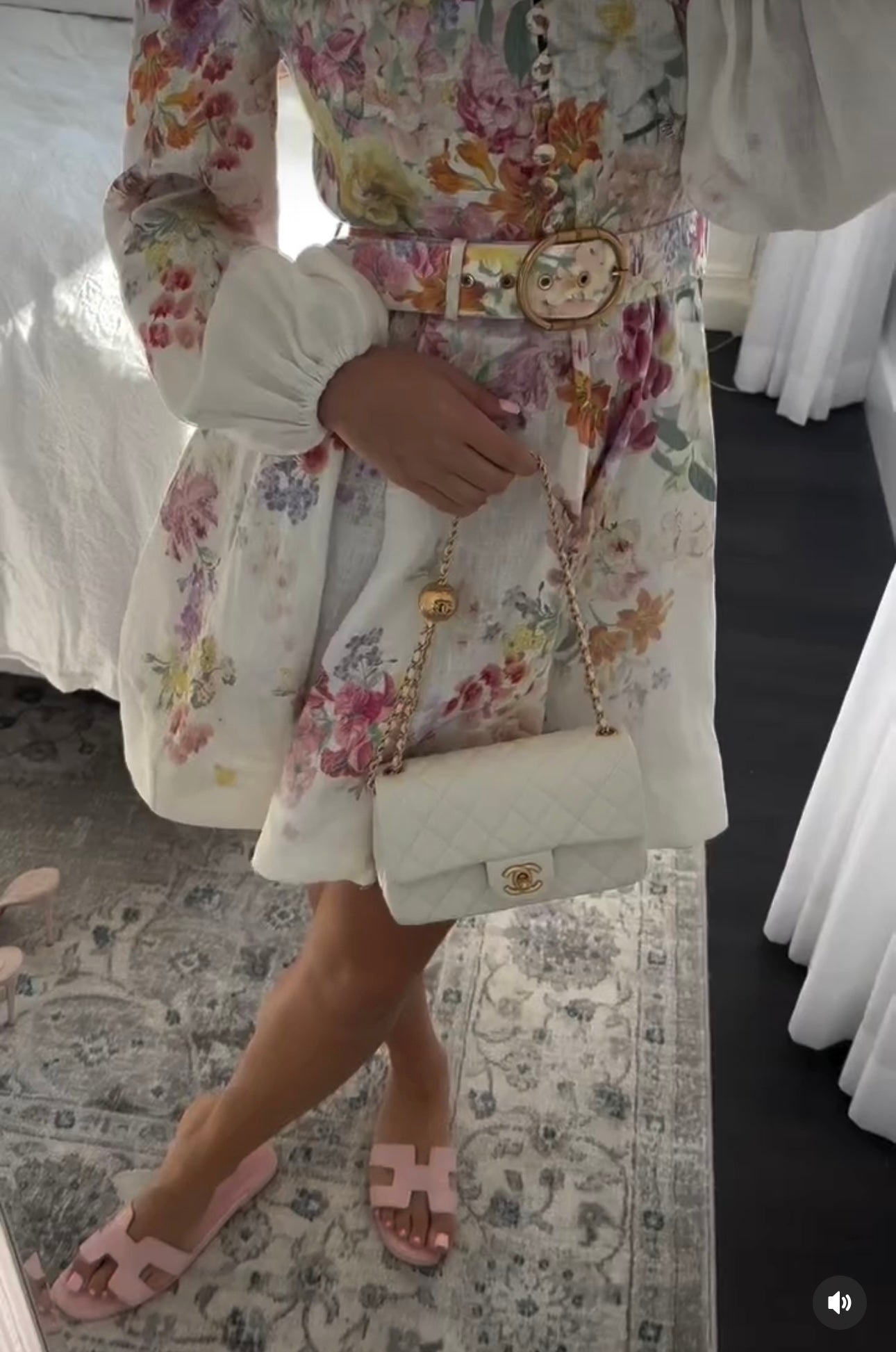 ZIMMERM* Colorful flower print dress