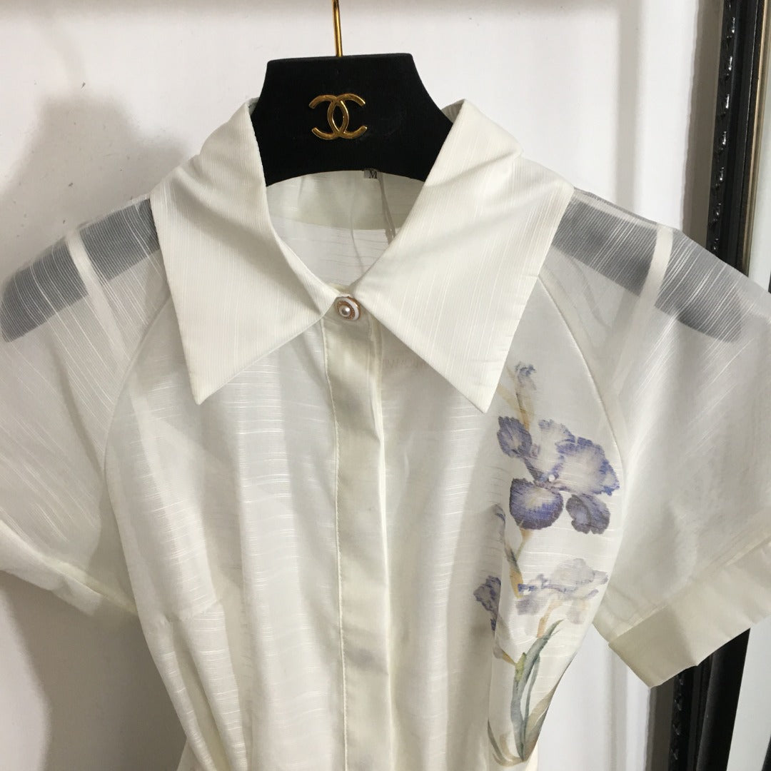 ZIMMERM*Flower print tie waist dress