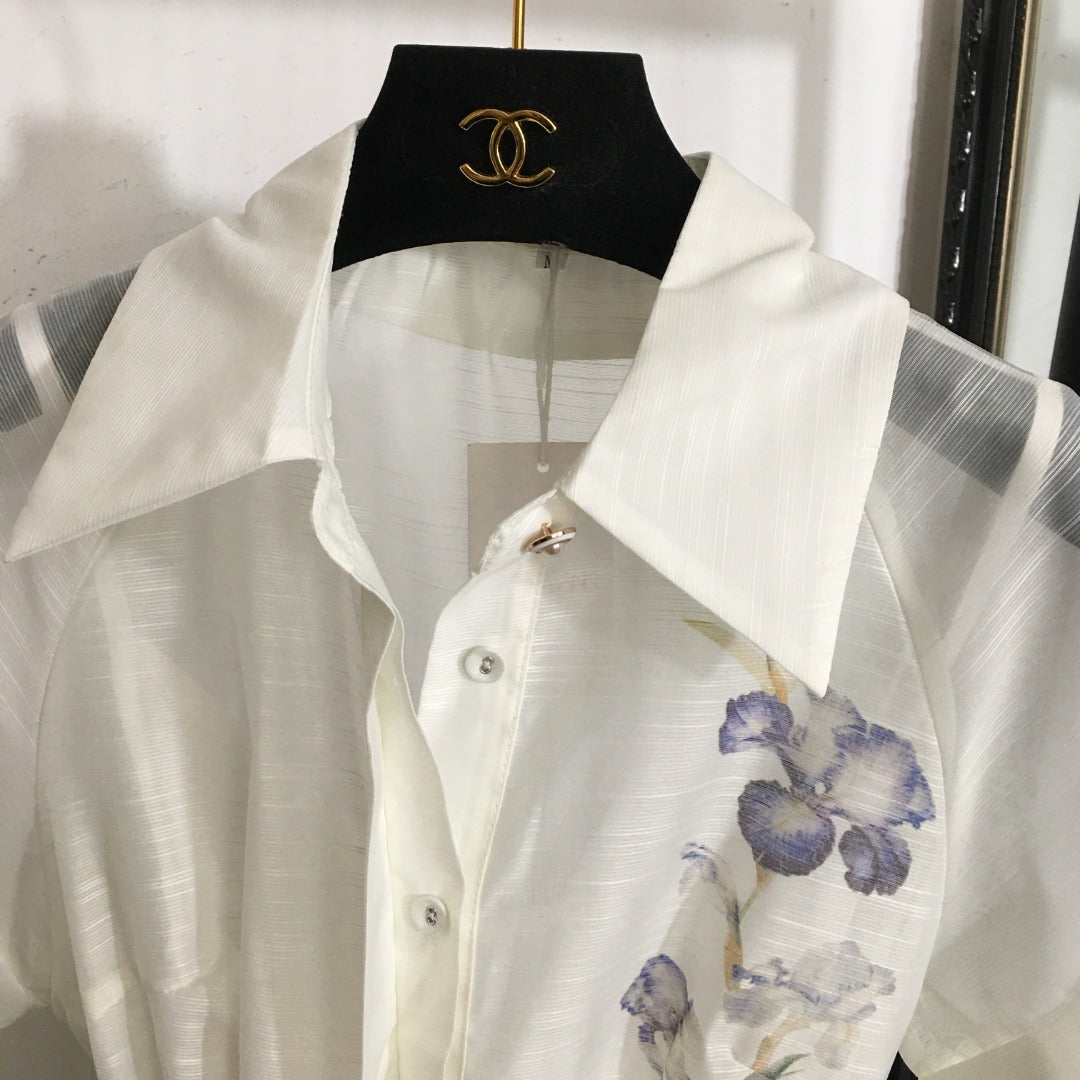 ZIMMERM*Flower print tie waist dress