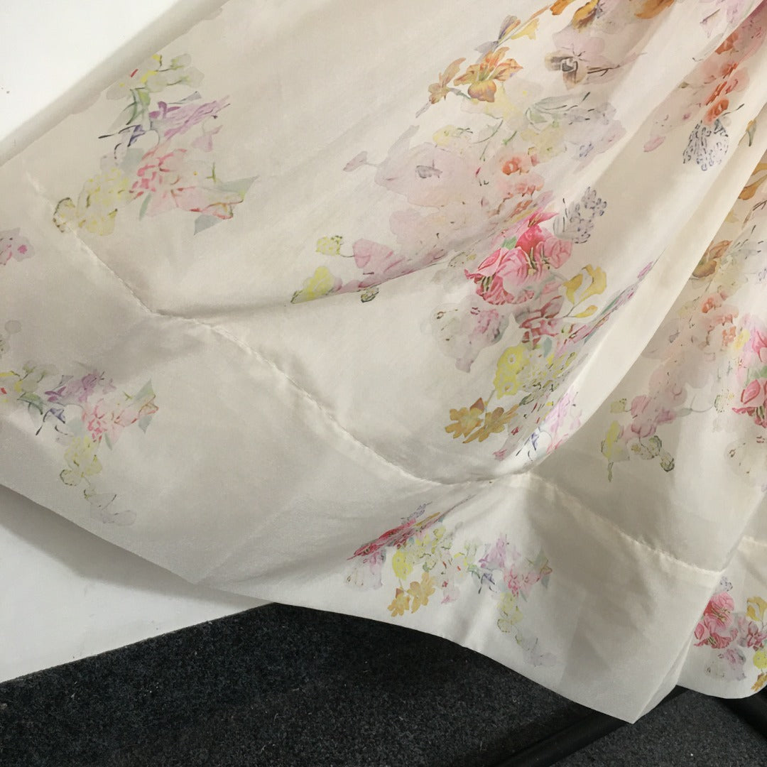 ZIMMERM*Pastoral style flower tie waist suspender dress