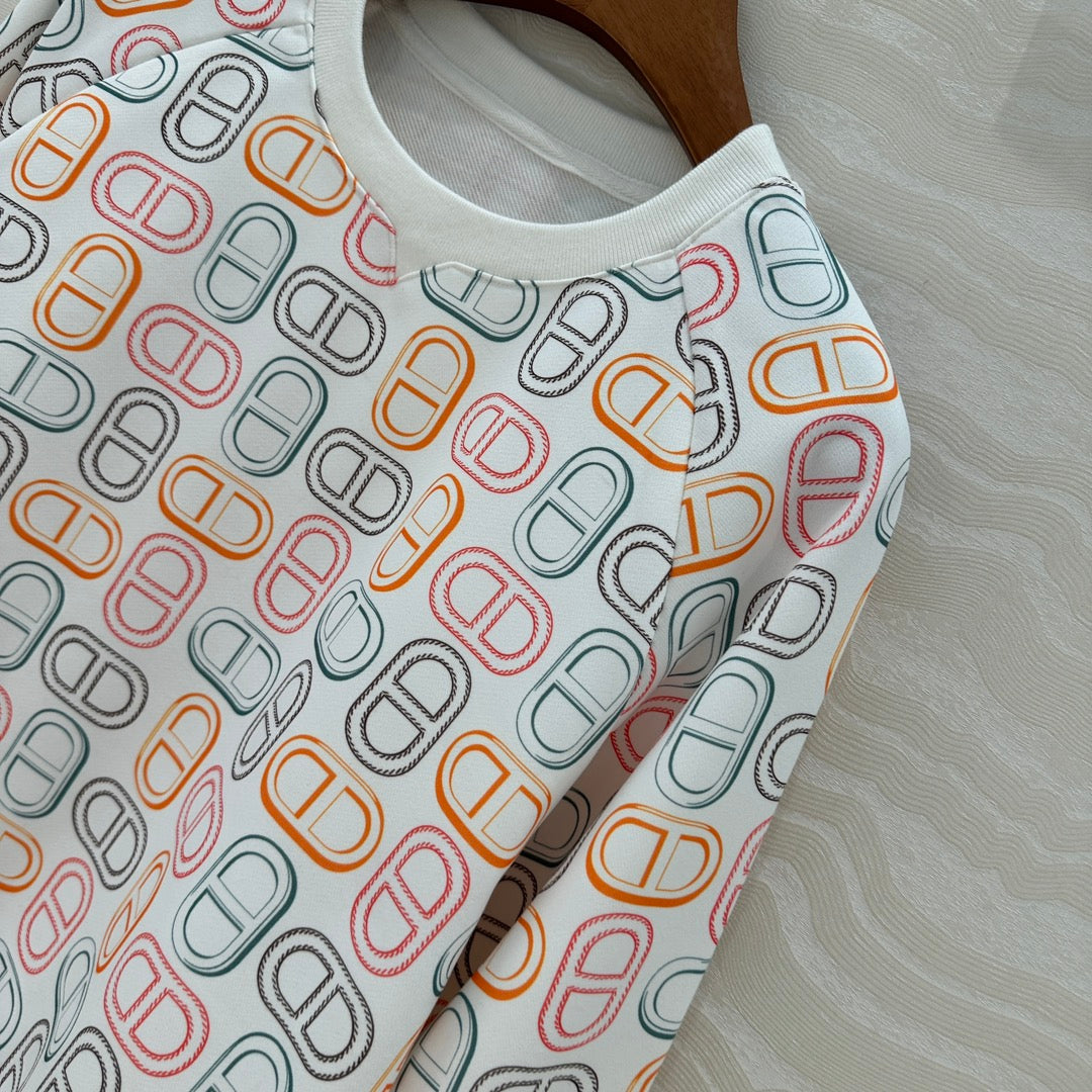 Herme*25SS printed sports suit