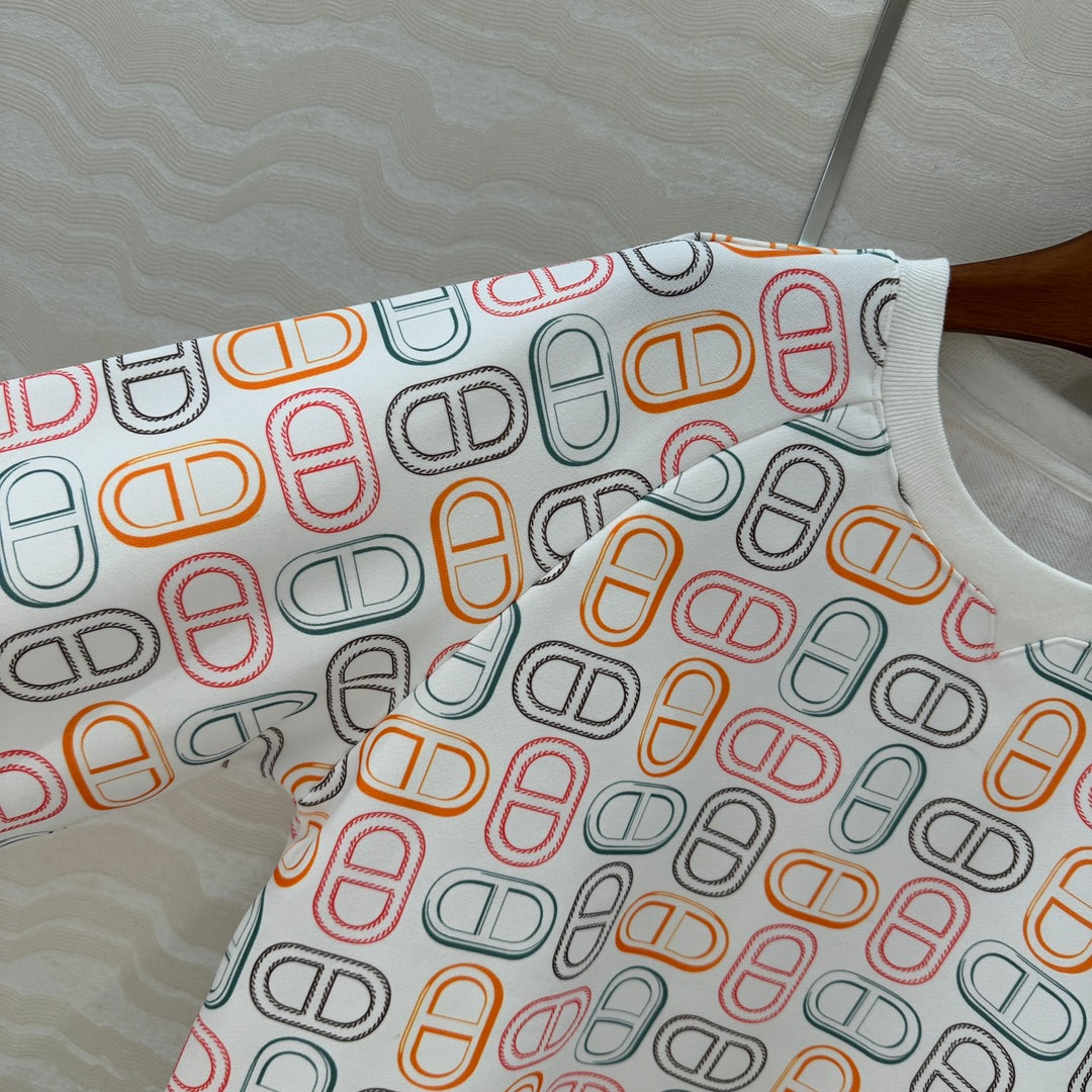 Herme*25SS printed sports suit