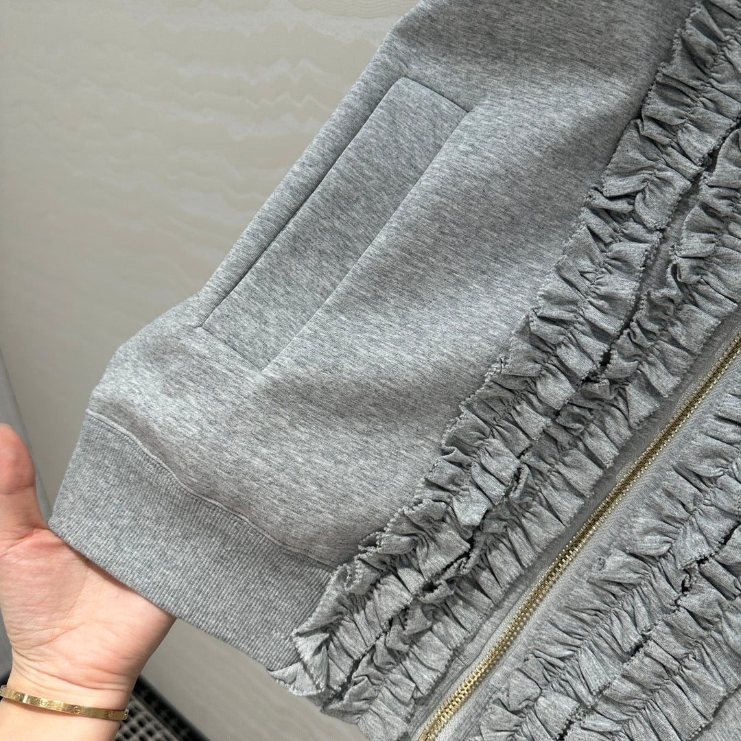 MIU* 25SS Sweater Jacket/Short Skirt