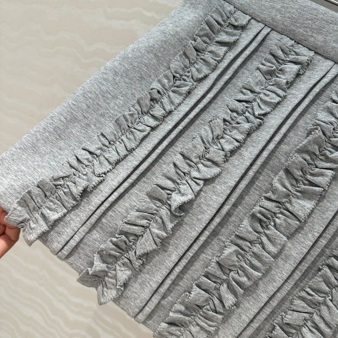 MIU* 25SS Sweater Jacket/Short Skirt