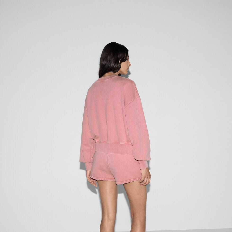 GUC* 25SS embroidered sweatshirt + elastic shorts