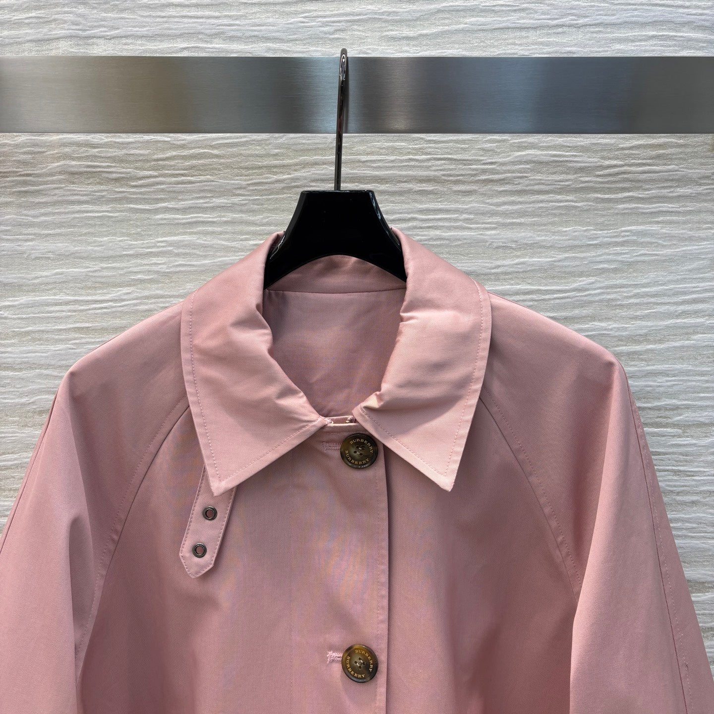 Burberr* 25SS Stand Collar Long Trench Coat