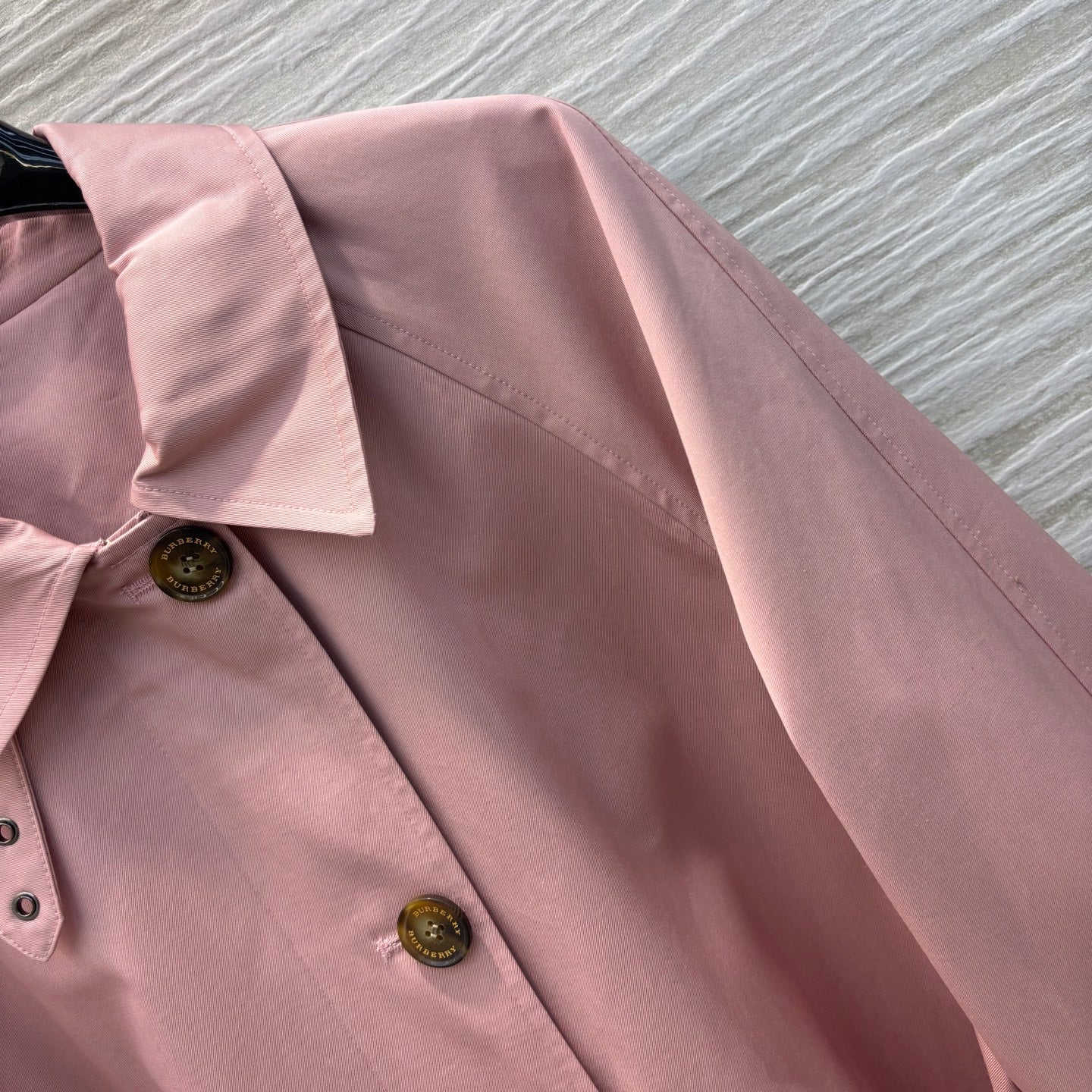 Burberr* 25SS Stand Collar Long Trench Coat