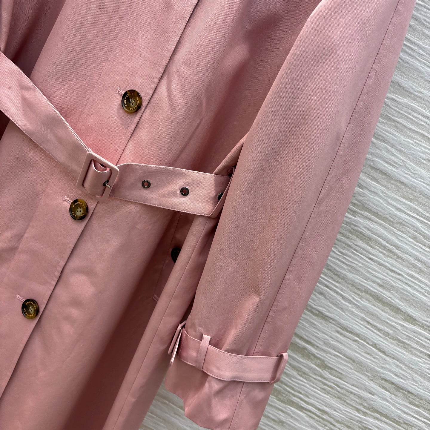 Burberr* 25SS Stand Collar Long Trench Coat