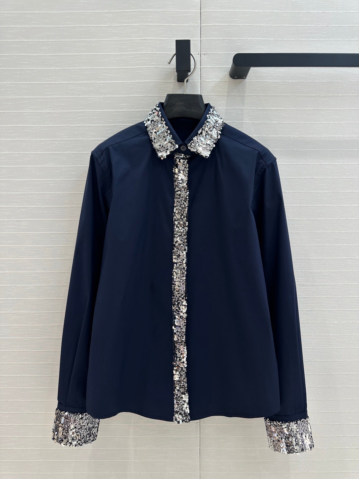 DIO* 25SS sequined collar shirt