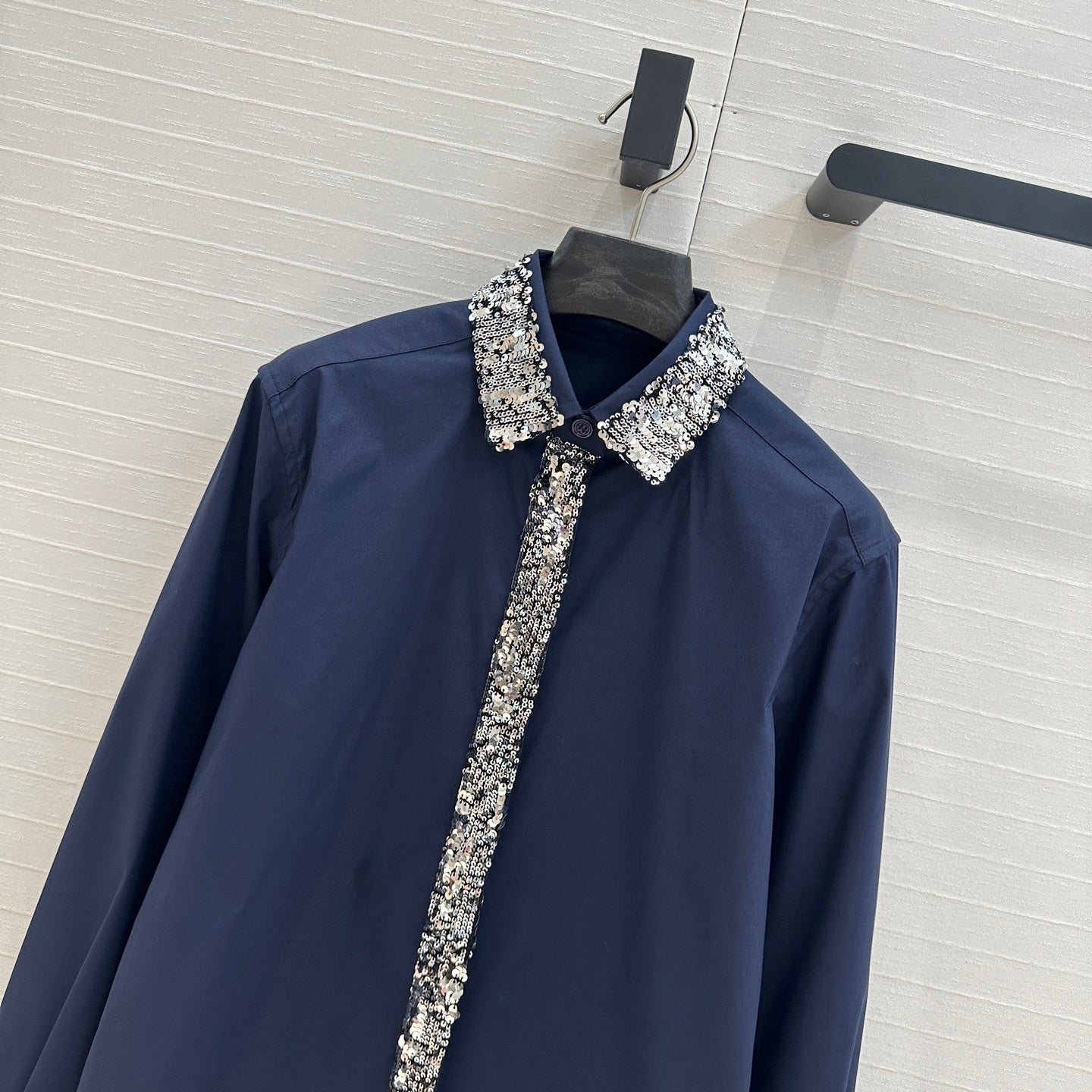 DIO* 25SS sequined collar shirt