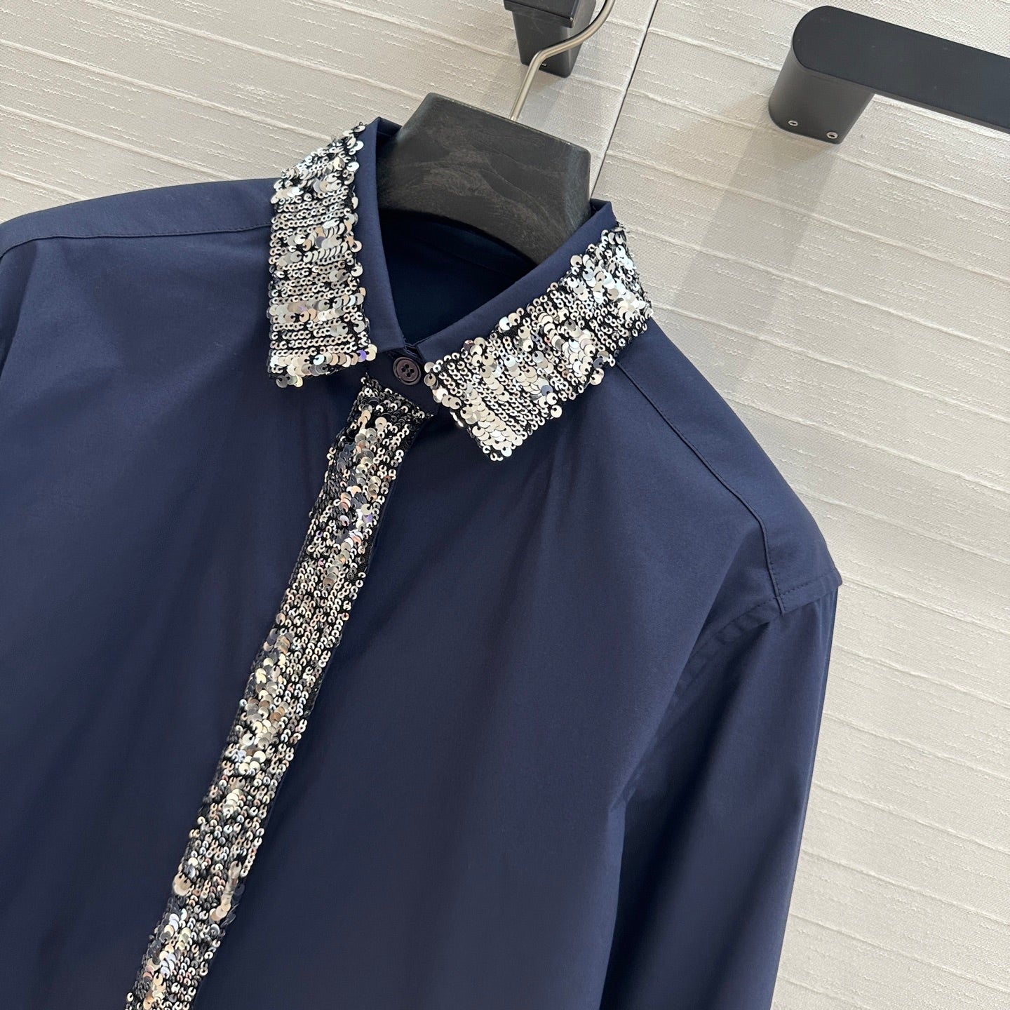 DIO* 25SS sequined collar shirt