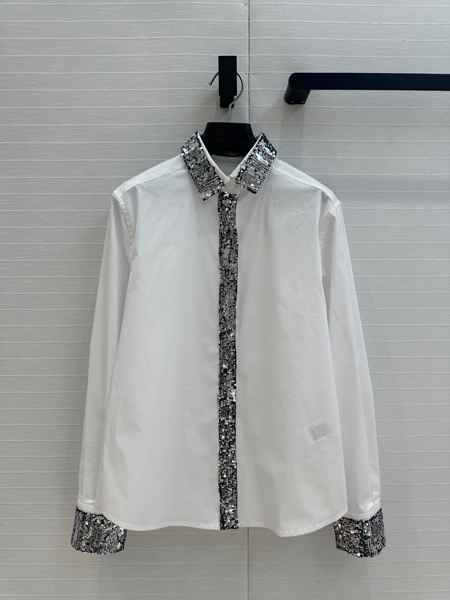 DIO* 25SS sequined collar shirt