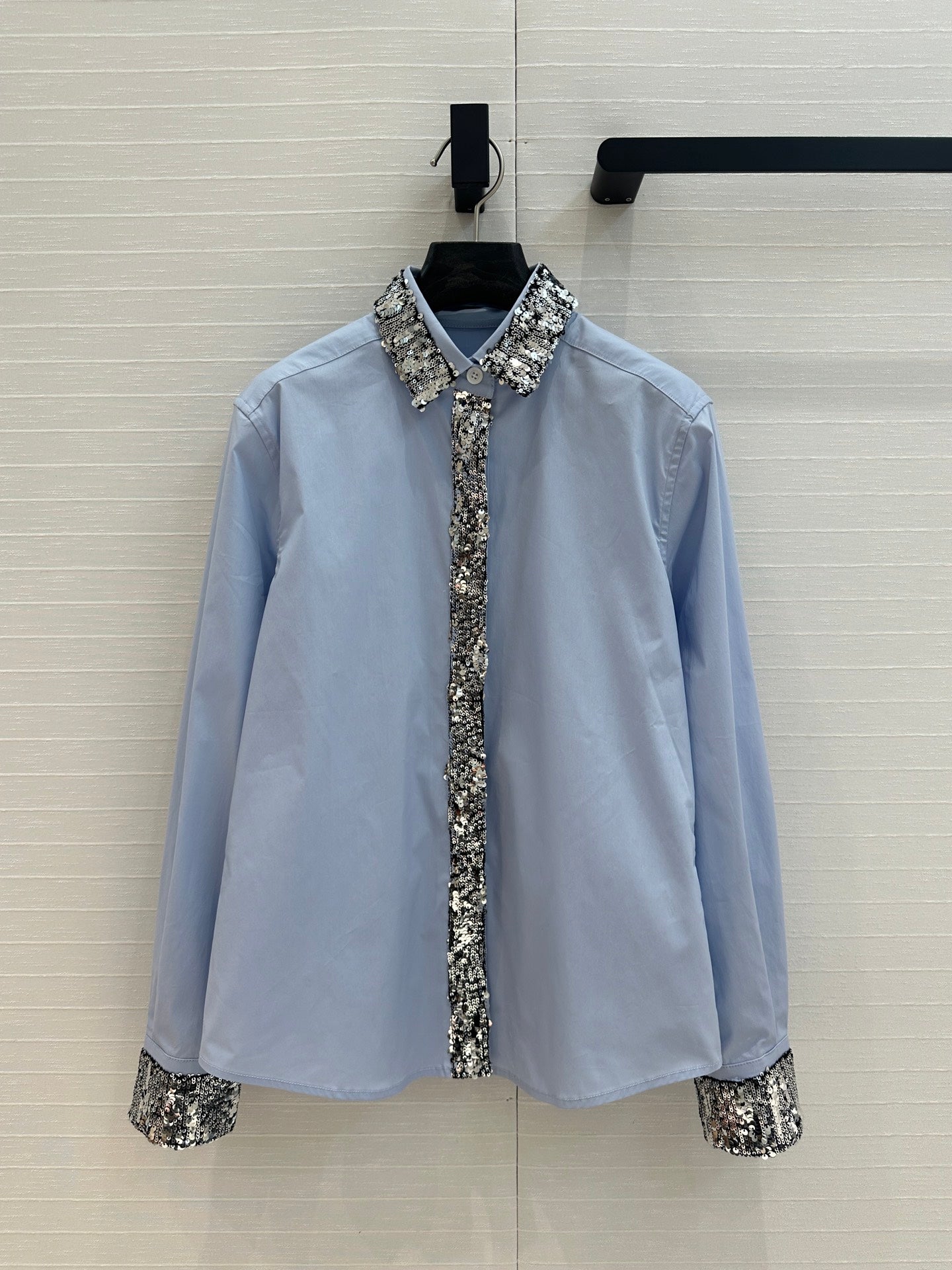 DIO* 25SS sequined collar shirt