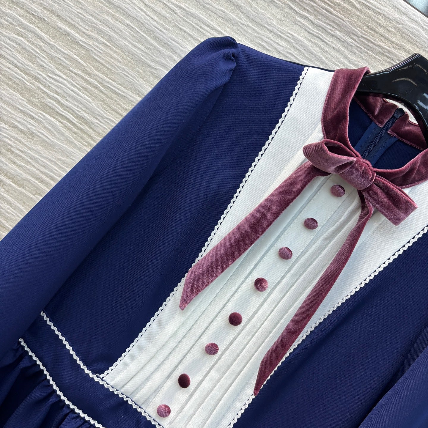 Valentin* 25SS velvet bow dress