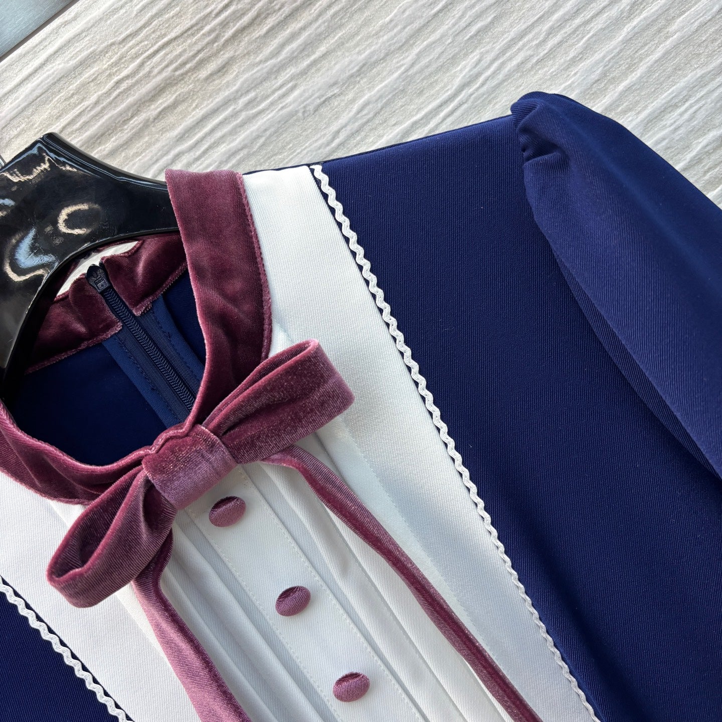 Valentin* 25SS velvet bow dress