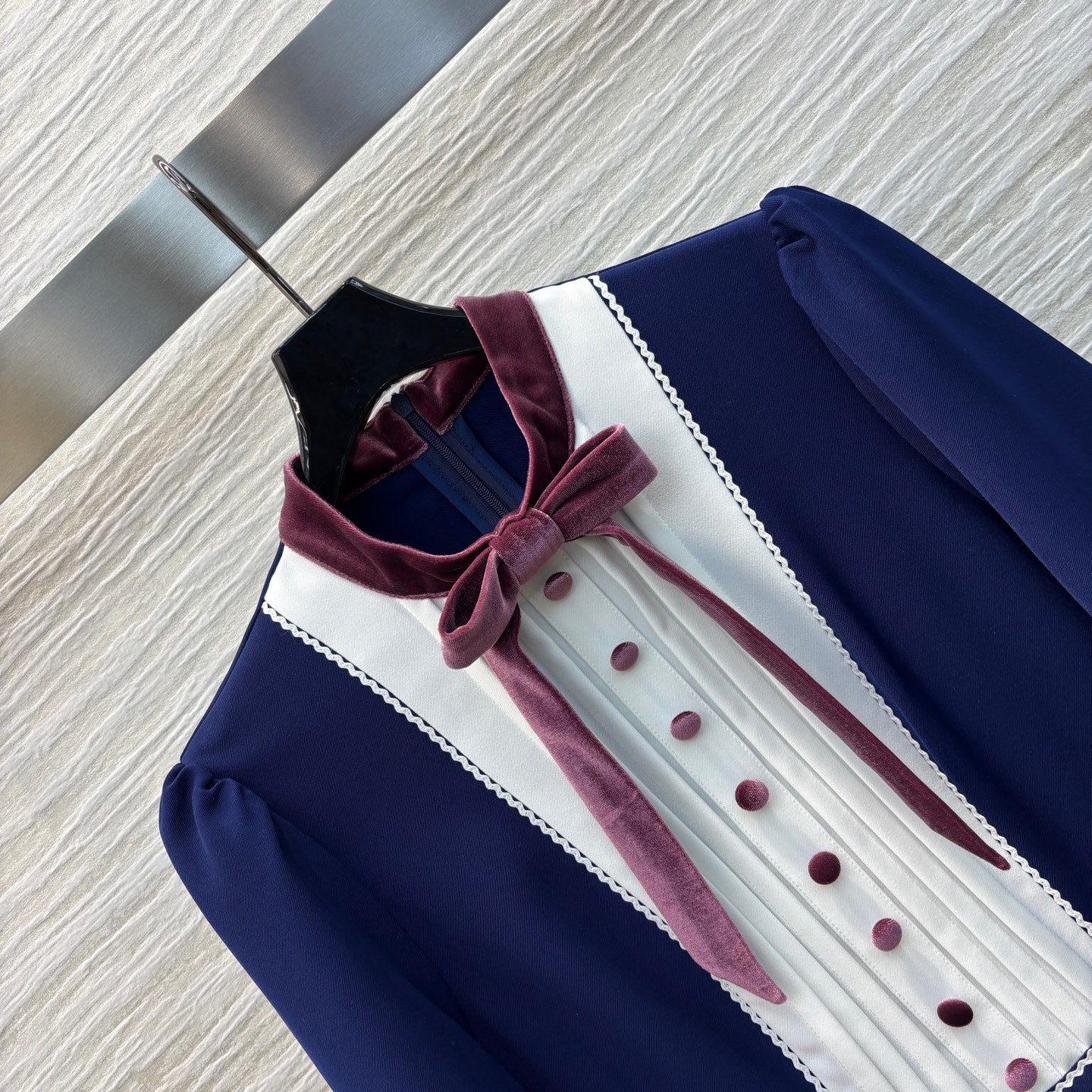 Valentin* 25SS velvet bow dress