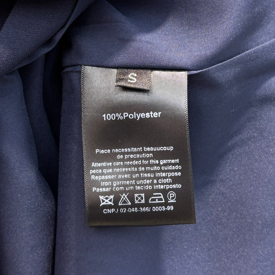 Valentino* 25SS contrast ear collar short-sleeved dress