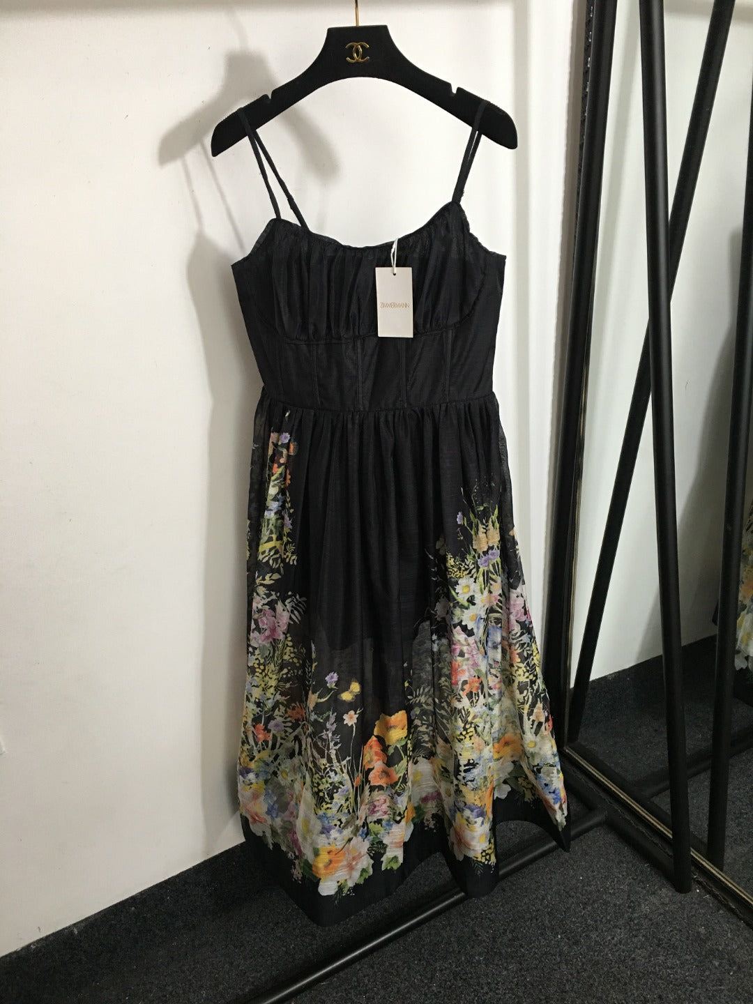 ZIMMERM* Colorful Printed Suspender Dress