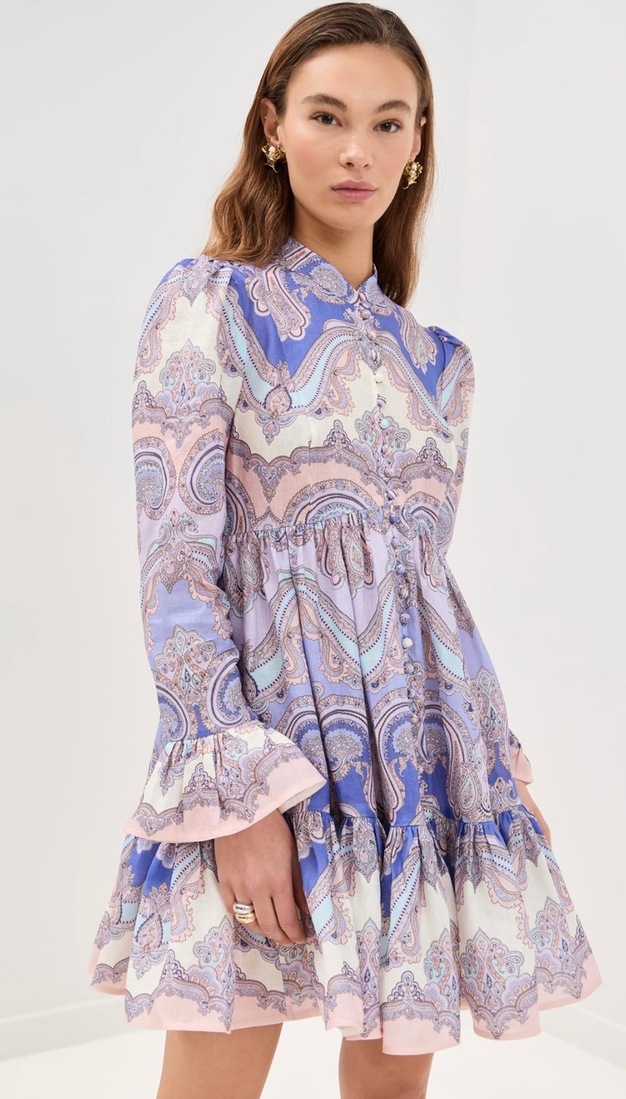 ZIMMERM* 25SS Button Midi Skirt