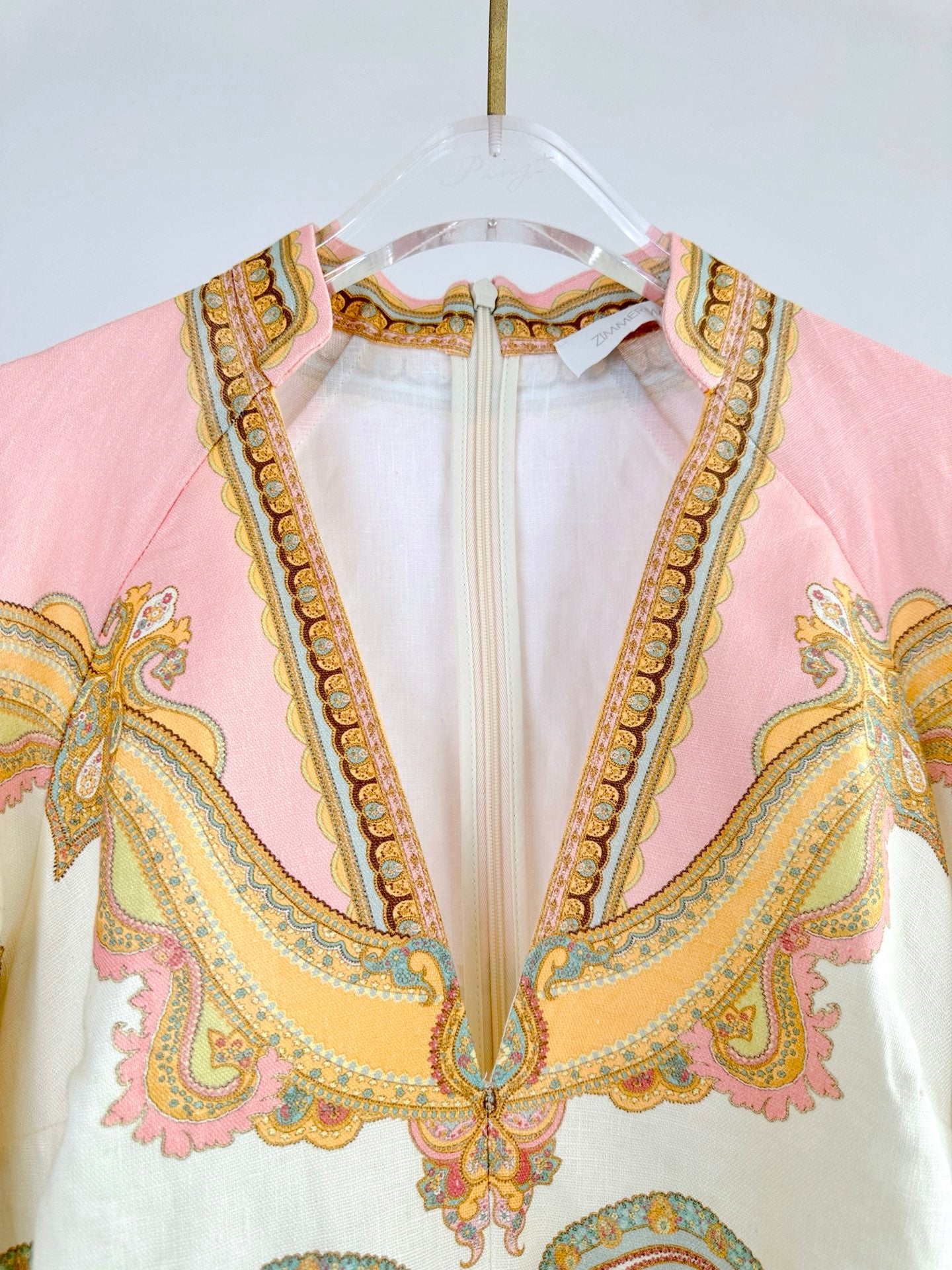 ZIMMERM* 25SS V-neck midi skirt