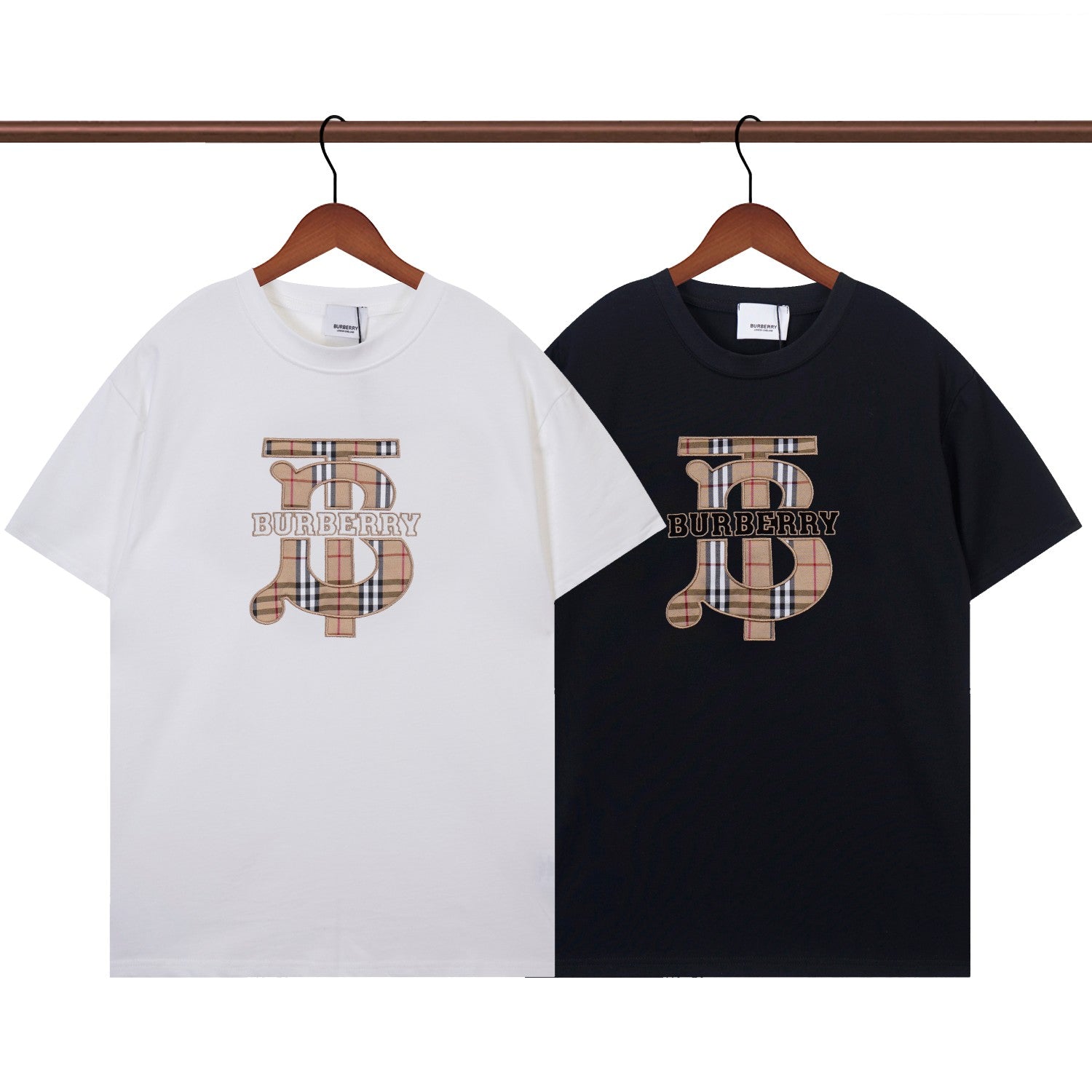 BURBERR* Cotton T-shirt