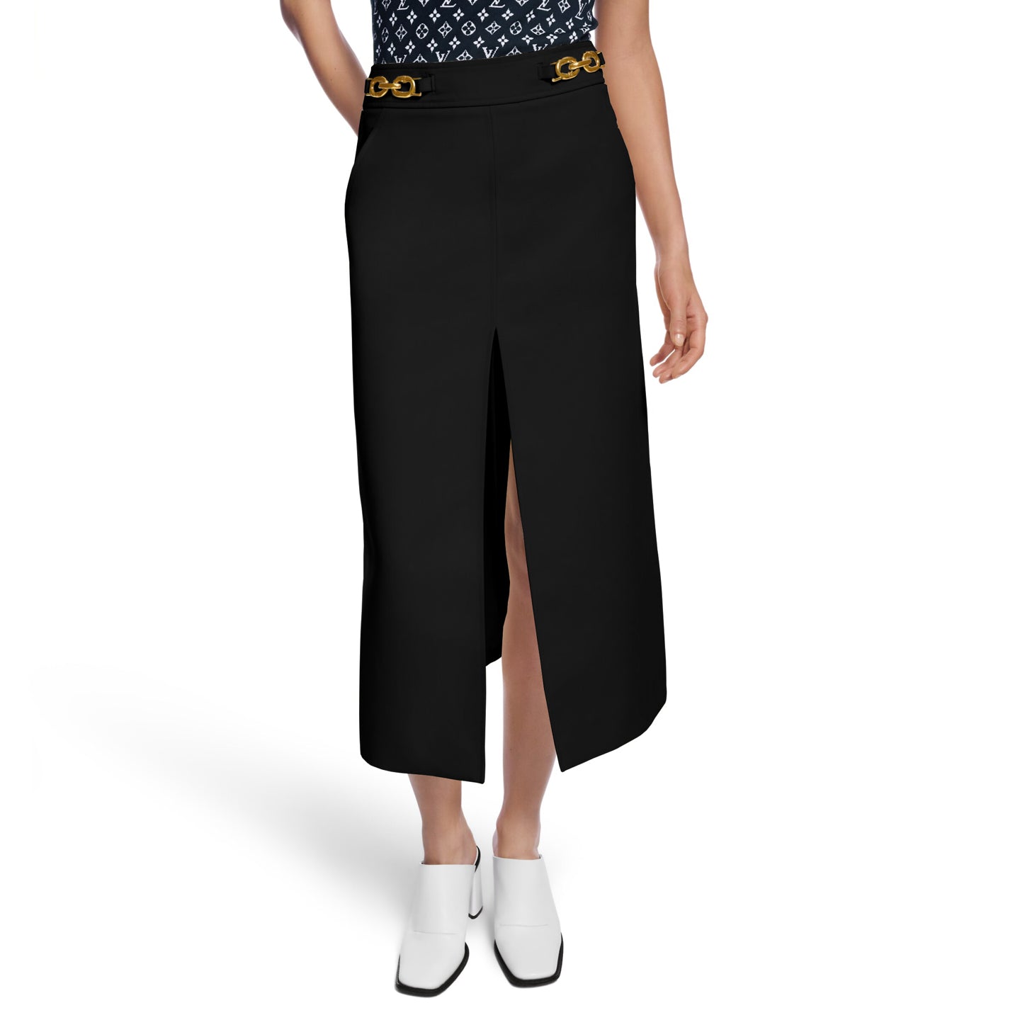 LOU* 25SS slim-fit suit jacket/skirt