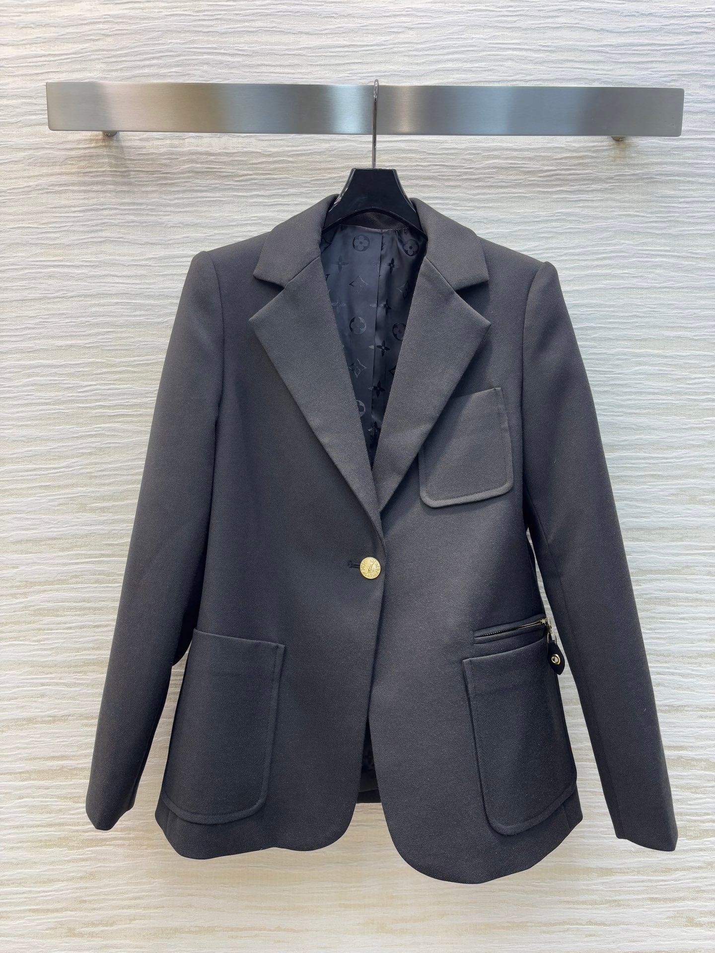 LOU* 25SS slim-fit suit jacket/skirt